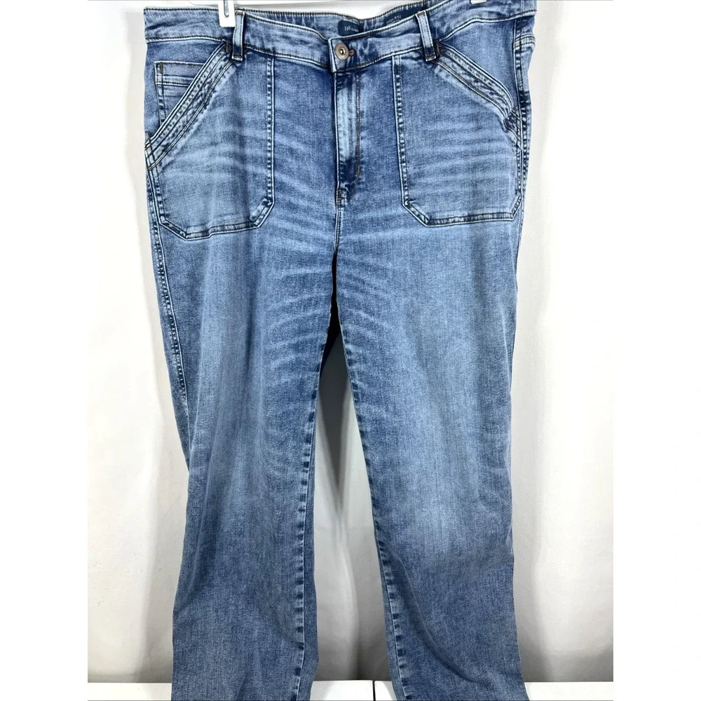 J. Jill Denim Women's‎ High-Rise Straight Leg Ankle Classic Blue Denim Size 20